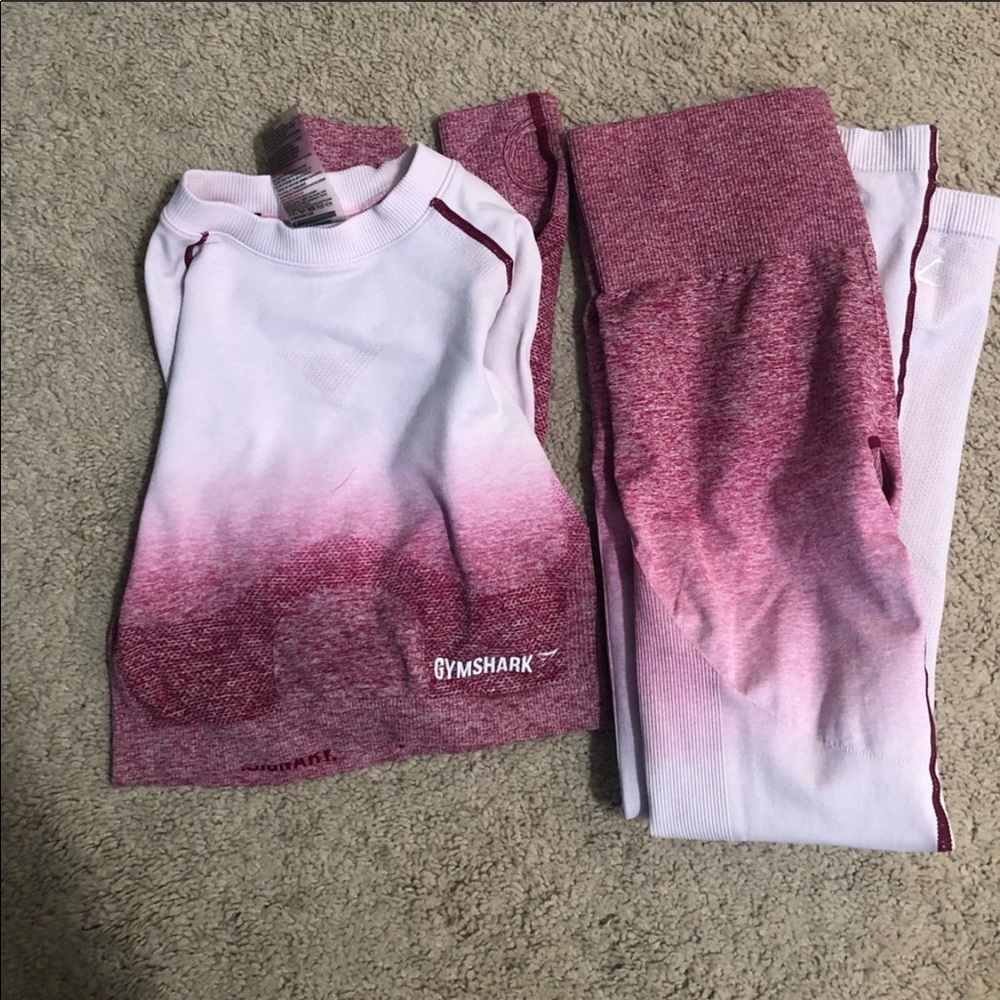 Pink ombré leggings barley worn LIKE NEW